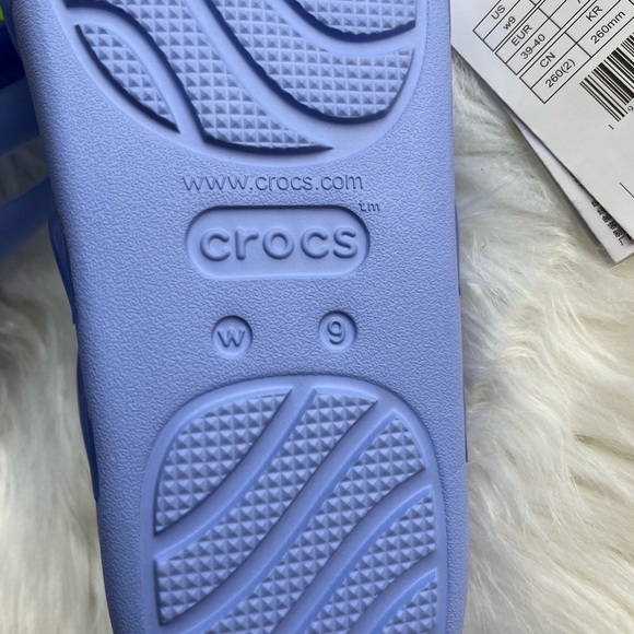 🆕 Crocs Women's Strappy Sandal Purple Size 9 Summer Casual Slip On Jelly Shoe - Picture 7 of 11